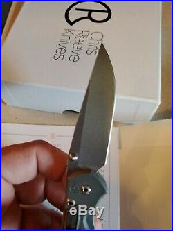 Chris Reeve Knives Small Sebenza 21 S35VN micarta canvas Inlay LEFT HAND