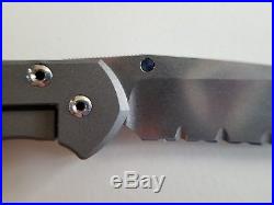Chris Reeve Knives Small Sebenza 21 Serrated folding knife