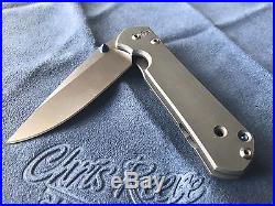 Chris Reeve Knives Small Sebenza 21 Stonewash Plain Edge S35VN