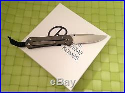 Chris Reeve Knives Small Sebenza 21 Stonewash Titanium Handle S35VN