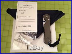 Chris Reeve Knives Small Sebenza 21 Stonewash Titanium Handle S35VN