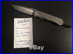 Chris Reeve Knives UMNUMZAAN S30V Titanium Knife Box, Papers, Take Down Kit