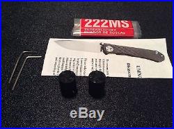 Chris Reeve Knives UMNUMZAAN S30V Titanium Knife Box, Papers, Take Down Kit