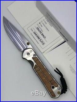 Chris Reeve Large Sebenza 21 Knife Drop Point S35vn Blade Spalted Beech Inlay
