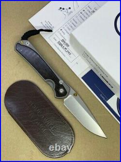 Chris Reeve Large Sebenza 31 Drop Point S45vn Blade Bog Oak Wood Inlay Left