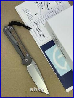 Chris Reeve Large Sebenza 31 Drop Point S45vn Blade Natural Canvas Micarta Rh