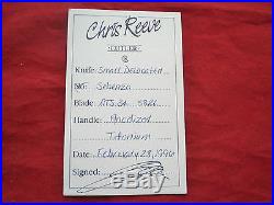 Chris Reeve ORIGINAL Small Sebenza Decorated ATS-34 Born Date Feb. 28th 1996