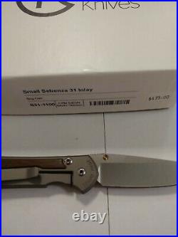 Chris Reeve S31-1100 Small Sebenza 31 Inlay Bog Oak S45vn New In The Box