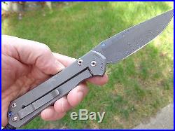 Chris Reeve Sebenza with ladder damascus blade CRK no reserve price