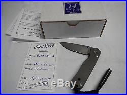 Chris Reeve Small Sabenza folding Knife Dated April 30,1998