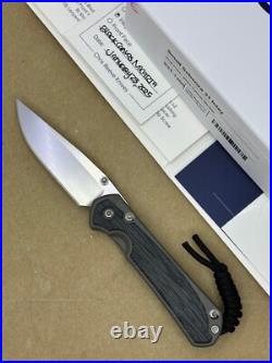 Chris Reeve Small Sebenza 31 Drop Point Magnacut Blade Black Canvas Micarta E