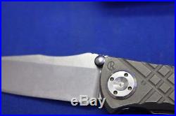 Chris Reeve Umnumzaan Folding Knife Original Version in Leather Case Holster