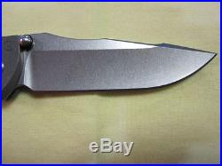 Chris Reeve Umnumzaan Titanium Folder USA -Left Handed Knife