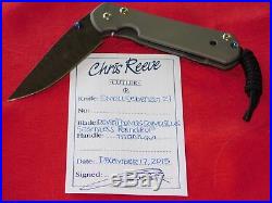 Chris Reeves Knives Damascue Blade Small Sabenza 21, Rain Drop Damascus, NIB