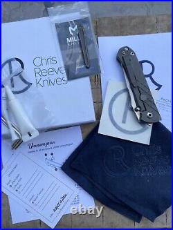 Chris Reeves Knives Folding Pocket Knife Umnumzaan Ti Flipper S35VN Tanto