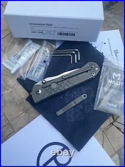 Chris Reeves Knives Folding Pocket Knife Umnumzaan Ti Flipper S35VN Tanto