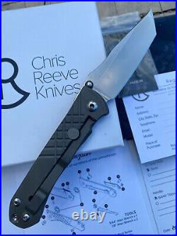 Chris Reeves Knives Folding Pocket Knife Umnumzaan Ti Flipper S35VN Tanto