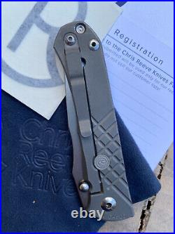 Chris Reeves Knives Folding Pocket Knife Umnumzaan Ti Flipper S35VN Tanto