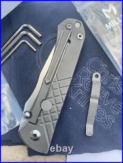 Chris Reeves Knives Folding Pocket Knife Umnumzaan Ti Flipper S35VN Tanto