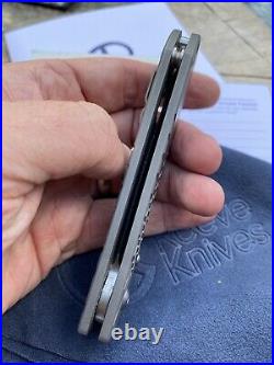 Chris Reeves Knives Folding Pocket Knife Umnumzaan Ti Flipper S35VN Tanto