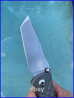 Chris Reeves Knives Folding Pocket Knife Umnumzaan Ti Flipper S35VN Tanto