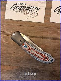 Chuck gedraitis custom knives Liner Lock Fordite Benchmade Chris Reeve