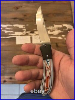 Chuck gedraitis custom knives Liner Lock Fordite Benchmade Chris Reeve