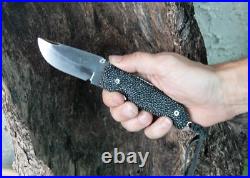 Citadel Chantha 7 OA Rayskin Scales Handmade Folding Knife & Frame Lock RARE