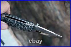 Citadel Chantha 7 OA Rayskin Scales Handmade Folding Knife & Frame Lock RARE Citadel Chantha 7 OA Rayskin Scales Handmade Folding Knife & Frame Lock RARE