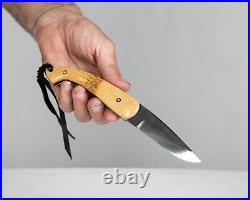 Citadel Handmade Trident Folder Knife Bamboo Scales 8 OA DHN7 Steel NEW Superb