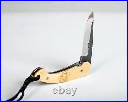 Citadel Handmade Trident Folder Knife Bamboo Scales 8 OA DHN7 Steel NEW Superb