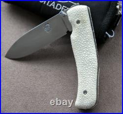 Citadel'Husky' 9 OA Raw Rayskin Scales Handmade Folding Knife RARE Superb Citadel'Husky' 9 OA Raw Rayskin Scales Handmade Folding Knife RARE Superb