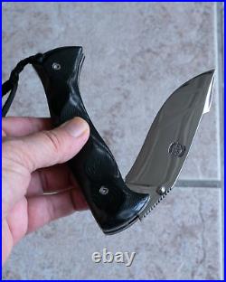 Citadel Phobos 9-5/8 OA Handmade Folding Knife Back Lock SOLID Rugged Superb