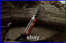 Citadel'Saigon' 6+ OA Rosewood Scales Handmade Folding Knife Frame Lock RARE