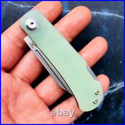 Clip Point Folding Knife Pocket Hunting Survival Tactical 154CM Steel G10 Handle