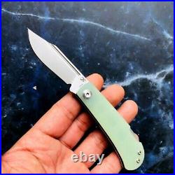 Clip Point Folding Knife Pocket Hunting Survival Tactical 154CM Steel G10 Handle