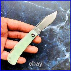 Clip Point Folding Knife Pocket Hunting Survival Tactical 154CM Steel G10 Handle