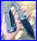 Clip Point Folding Knife Pocket Hunting Tactical Z-Wear Steel Titanium Handle 3