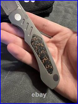 Clyde Challenor Customs Viper RT Front Flipper with Damasteel and Copper CF