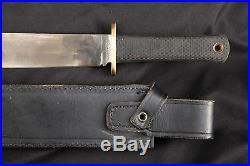 Cold Steel, Ventura CA Carbon V Trail Master 9 1/2 Bowie Knife & Leather Sheath