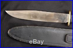 Cold Steel, Ventura CA Carbon V Trail Master 9 1/2 Bowie Knife & Leather Sheath
