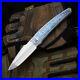 Collectible Drop Point Folding Knife Pocket Hunting Survival M390 Steel Titanium