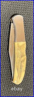 Collectible Kershaw Knife With Original Scrimshaw The Race By Sam McDowell