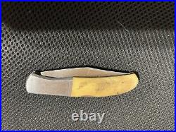 Collectible Kershaw Knife With Original Scrimshaw The Race By Sam McDowell