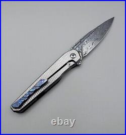 Craig Brown Custom Knives LHC #044. Titanium/CF/Damasteel/ Rare! USA-made Knife