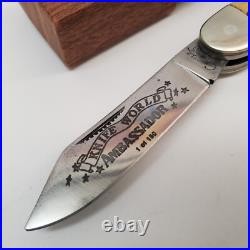 Cripple Creek Bob Cargill Handmade Knife 3-Blade 1 of 150 Knife World Ambassador