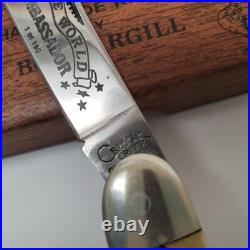 Cripple Creek Bob Cargill Handmade Knife 3-Blade 1 of 150 Knife World Ambassador