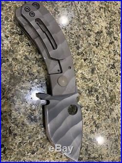 Crusader Forge Apex Flipper Folding Knife Tool 1/4 Titanium