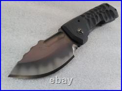 Crusader Forge Knives VIS Metro 1-Off, Sharpened Choil, Chisel Phantom Coated 3V