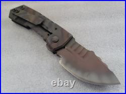 Crusader Forge Knives VIS Metro 1-Off, Sharpened Choil, Chisel Phantom Coated 3V